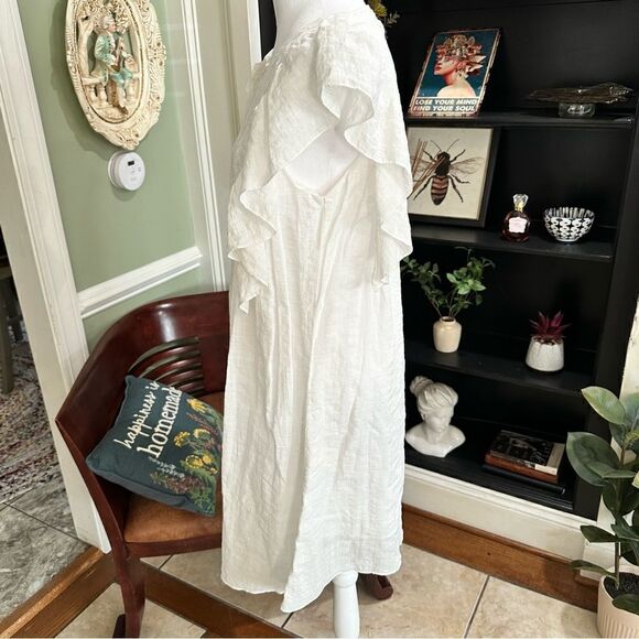 Max Studio Cotton White Dress Size Large NWT - Picture 7 of 11